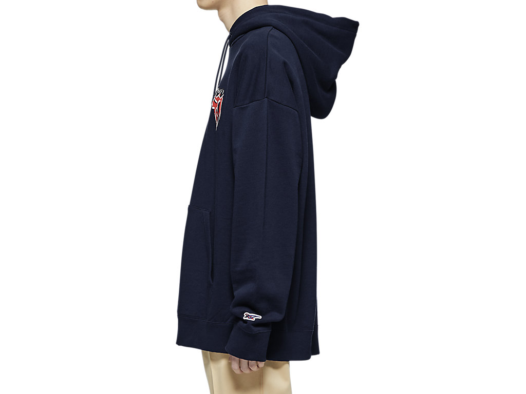 Men's Onitsuka Tiger Hoodie Top Clothing Dark Navy | 43701AMCU