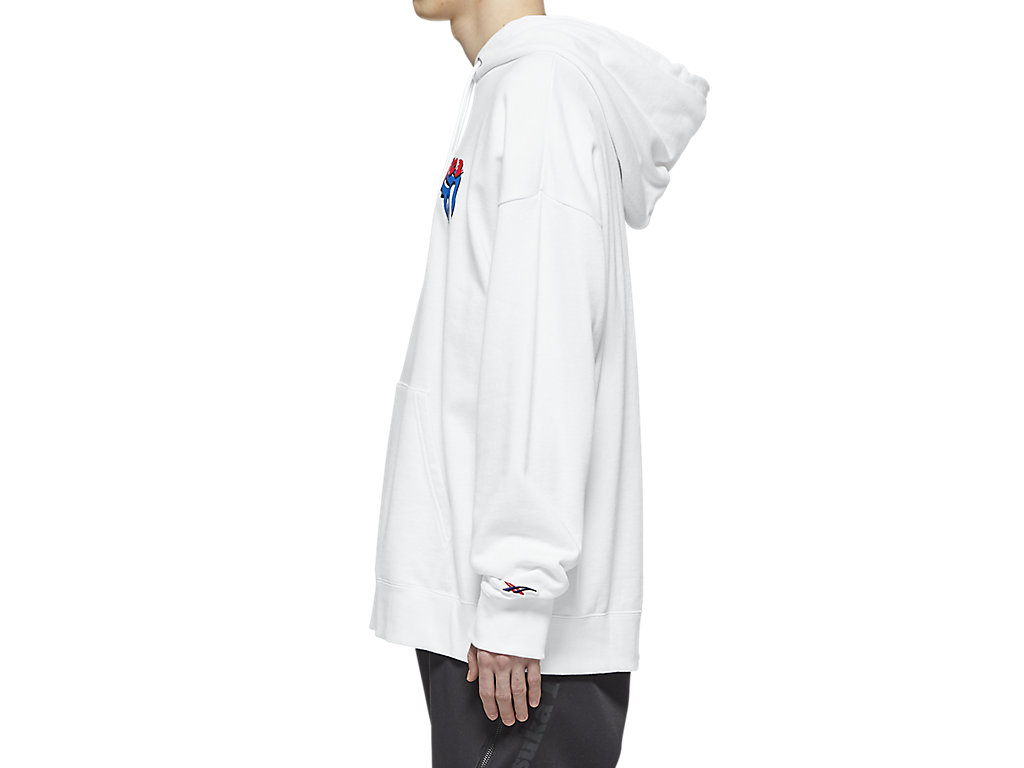 Men's Onitsuka Tiger Hoodie Top Clothing White | 46058WTRU