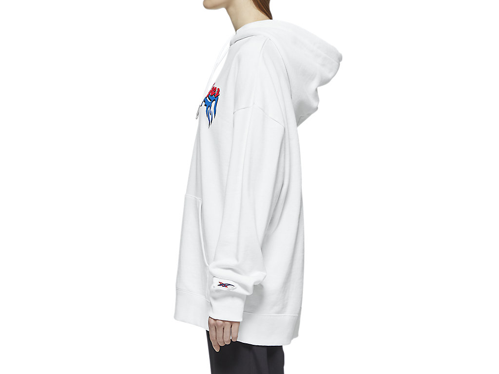 Men's Onitsuka Tiger Hoodie Top Clothing White | 46058WTRU