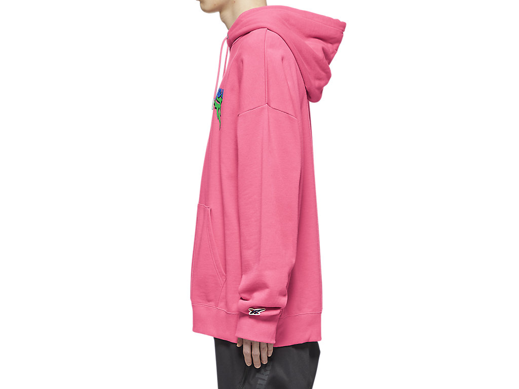 Men's Onitsuka Tiger Hoodie Top Clothing Pink | 65418JVOQ