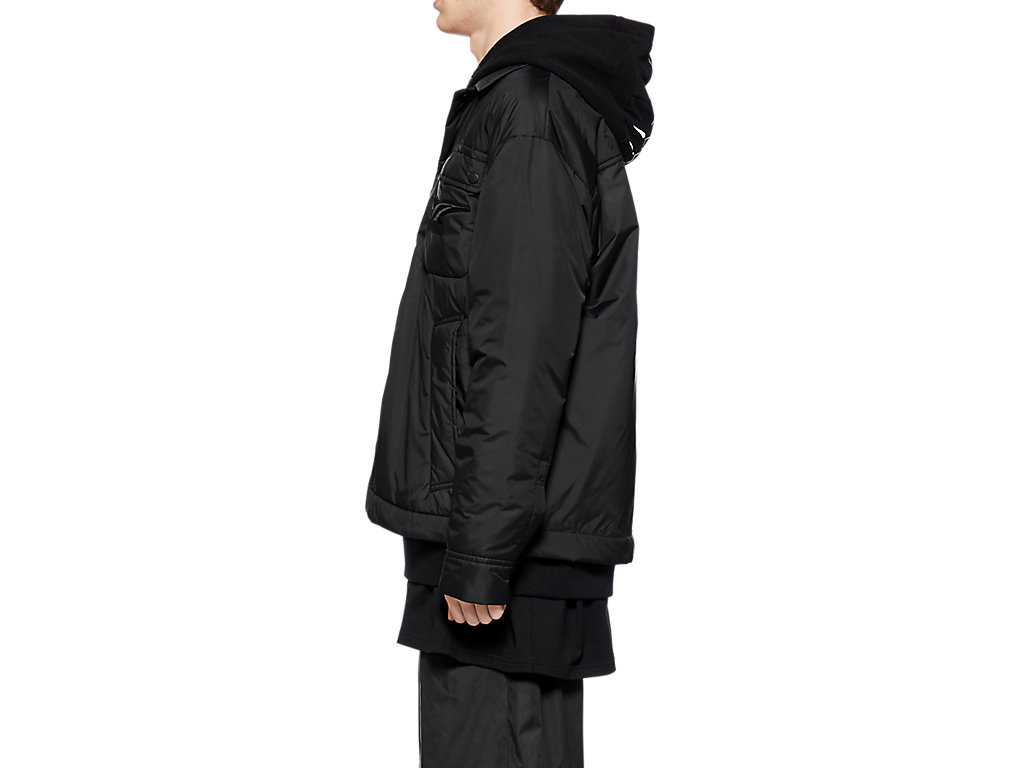 Men's Onitsuka Tiger Jacket Clothing Black | 35180NMBZ