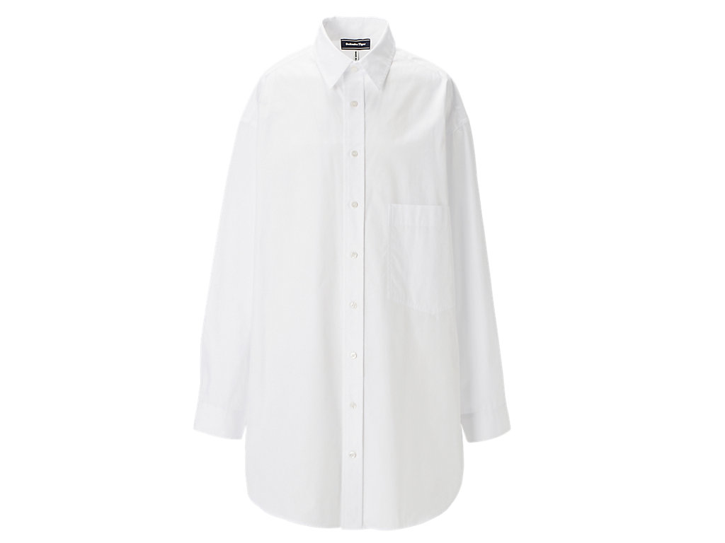 Men's Onitsuka Tiger Ls Shirt Clothing White | 96431FKDG