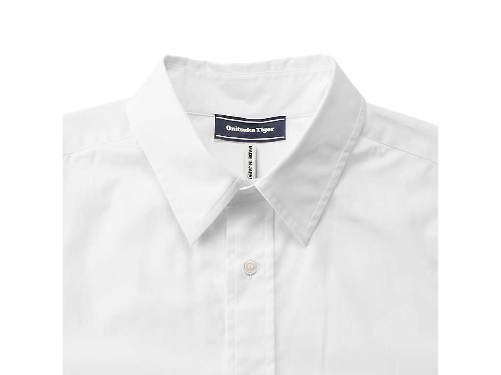 Men's Onitsuka Tiger Ls Shirt Clothing White | 96431FKDG