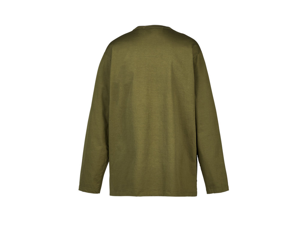 Men's Onitsuka Tiger Ls Tee Clothing Khaki | 72489EOSG