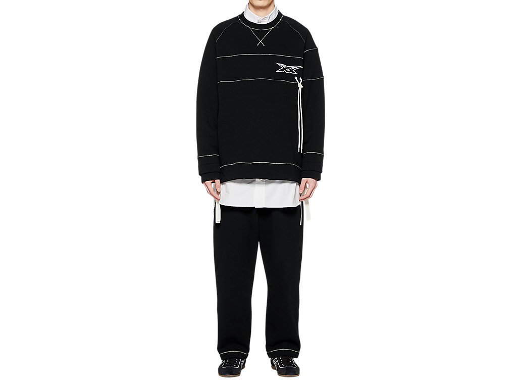 Men's Onitsuka Tiger Ls Top Clothing Black | 50682ZWCV