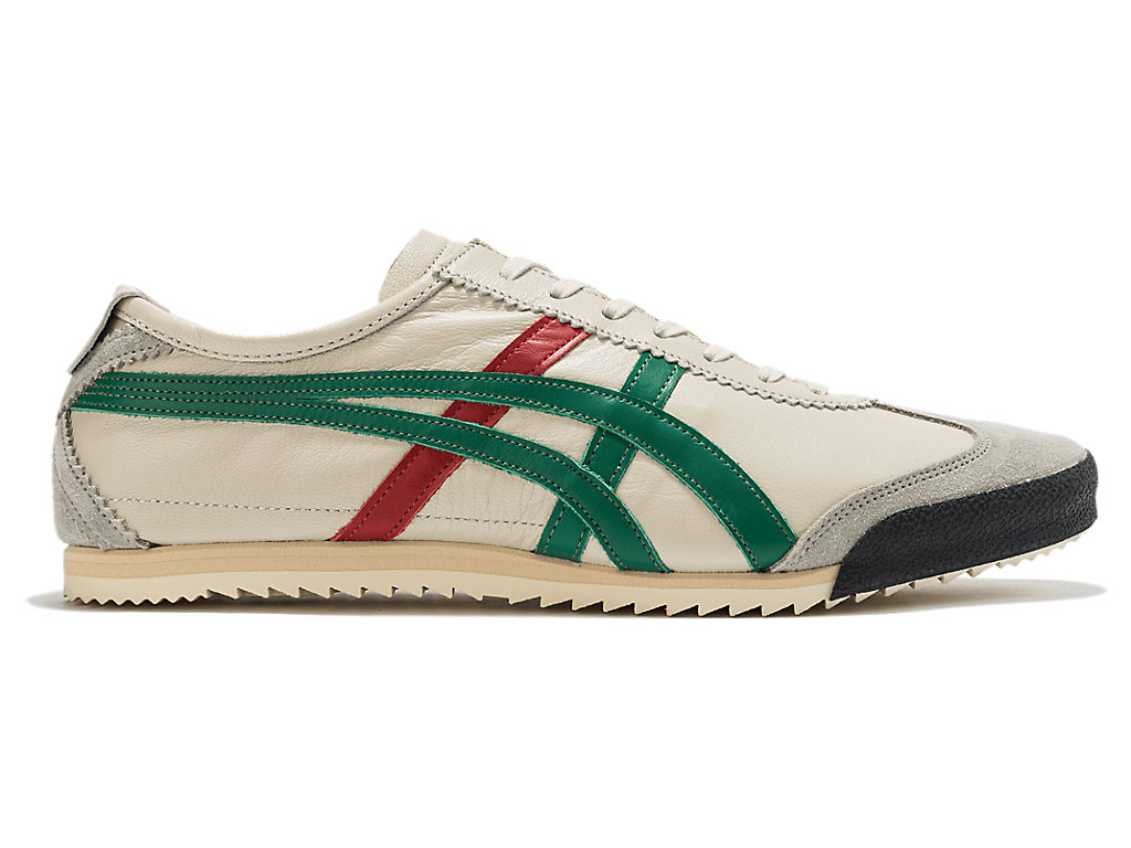 Men\'s Onitsuka Tiger Mexico 66 Deluxe Mexico 66 Cream/Green | 39741LYIC