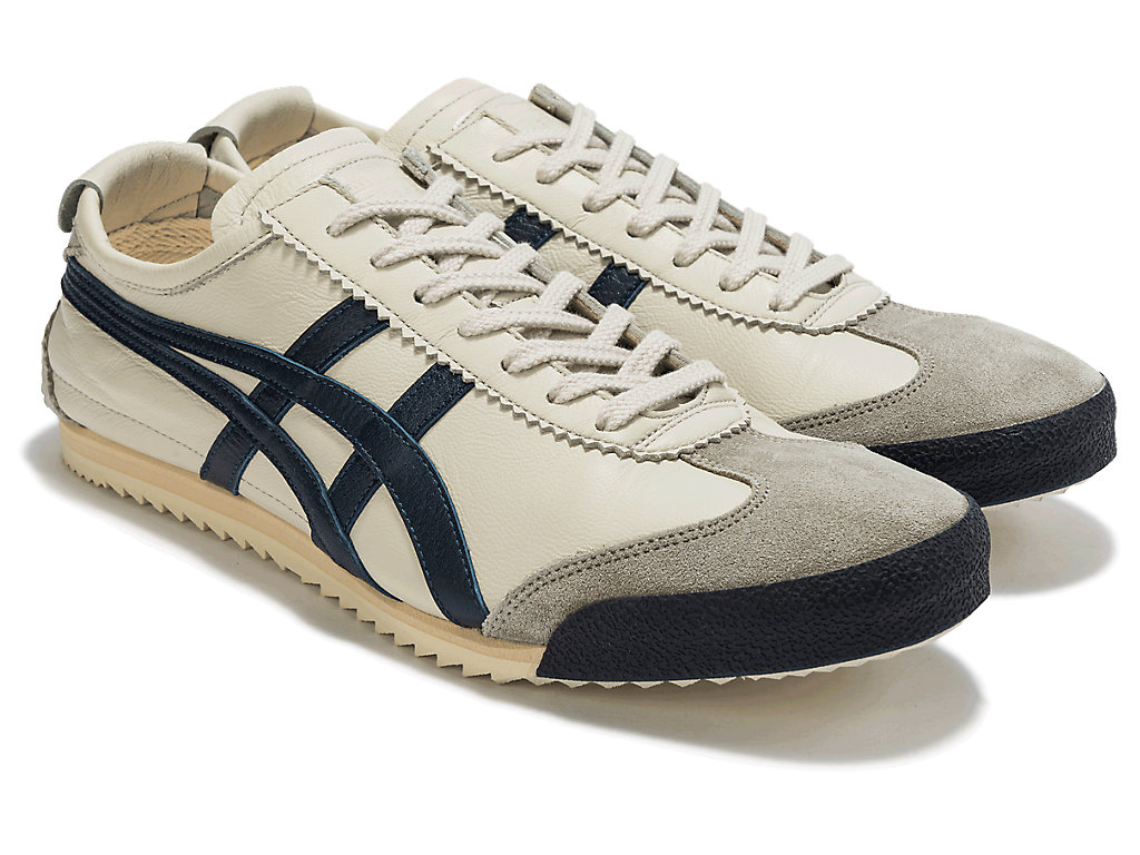 Men's Onitsuka Tiger Mexico 66 Deluxe Mexico 66 Birch/Indigo Blue | 72956LIAN