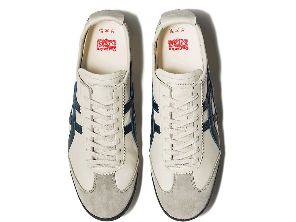 Men's Onitsuka Tiger Mexico 66 Deluxe Mexico 66 Birch/Indigo Blue | 72956LIAN