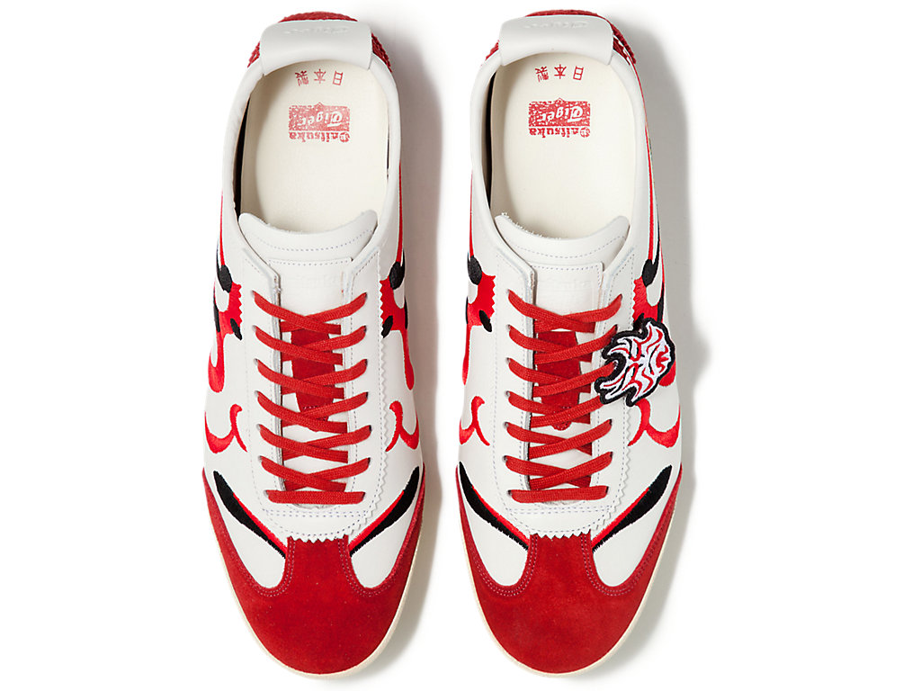 Men's Onitsuka Tiger Mexico 66 Deluxe Mexico 66 White/Classic Red | 83047RPCW