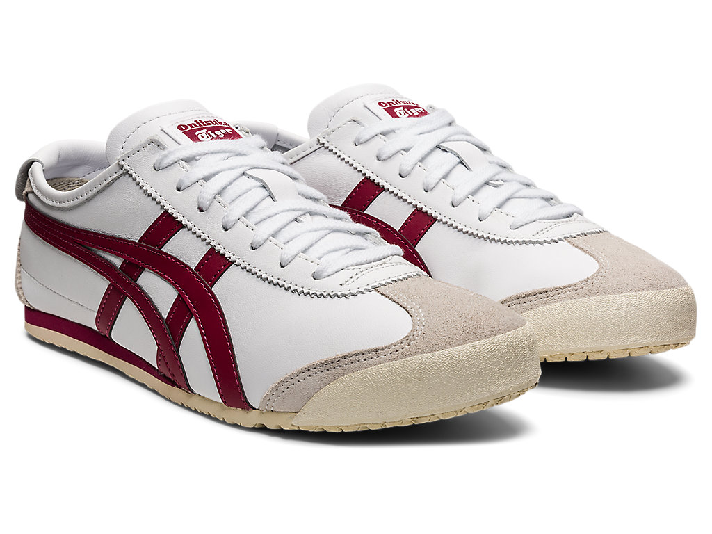 Men's Onitsuka Tiger Mexico 66 Mexico 66 White/Burgundy | 02963MPVO