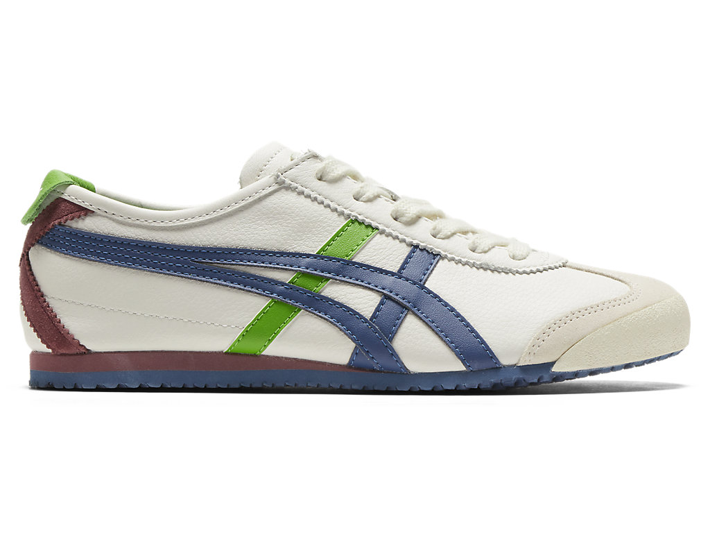 Men\'s Onitsuka Tiger Mexico 66 Mexico 66 Cream/Mako Blue | 16085FENX