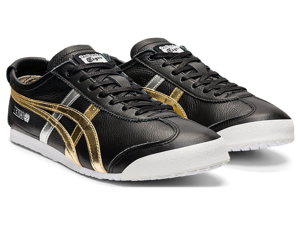 Men's Onitsuka Tiger Mexico 66 Mexico 66 Black/Gold | 19527CZTV