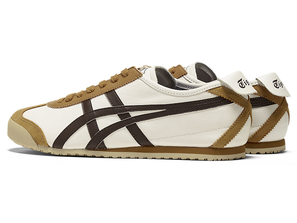 Men's Onitsuka Tiger Mexico 66 Mexico 66 Cream/Licorice Brown | 29814OEGZ