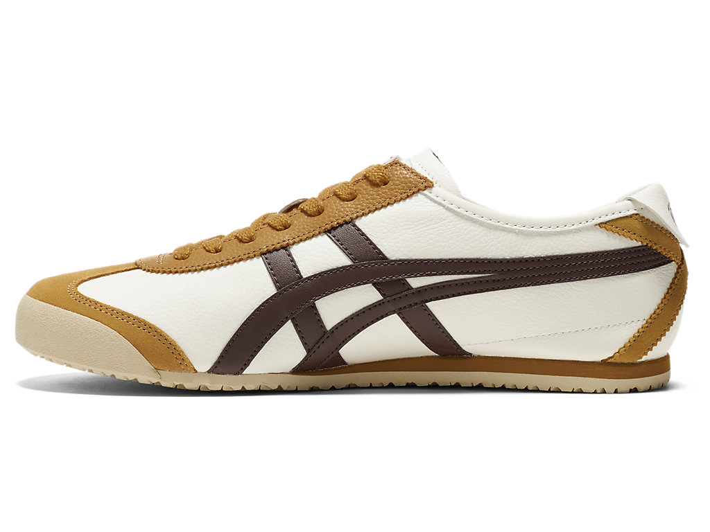 Men's Onitsuka Tiger Mexico 66 Mexico 66 Cream/Licorice Brown | 29814OEGZ