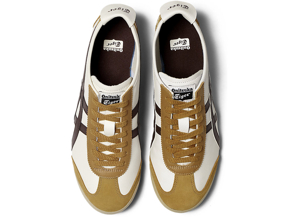 Men's Onitsuka Tiger Mexico 66 Mexico 66 Cream/Licorice Brown | 29814OEGZ