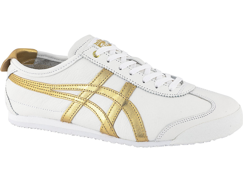 Men's Onitsuka Tiger Mexico 66 Mexico 66 White/Gold | 37985CKBX