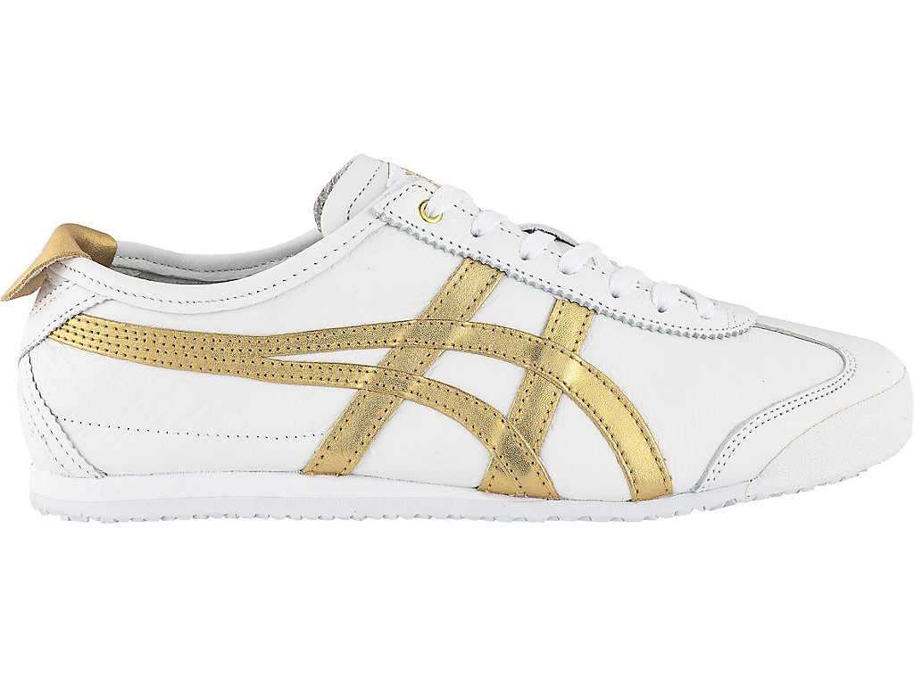 Men\'s Onitsuka Tiger Mexico 66 Mexico 66 White/Gold | 37985CKBX