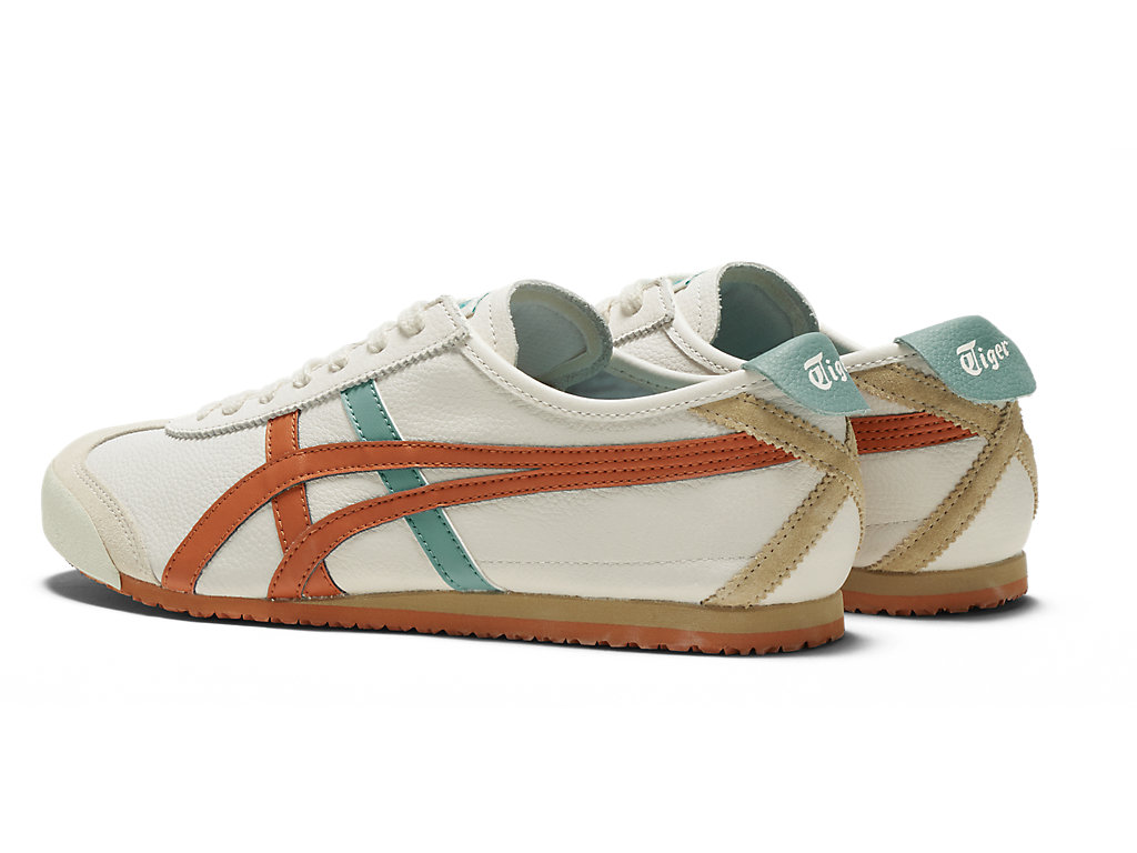 Men's Onitsuka Tiger Mexico 66 Mexico 66 Cream/Piquant Orange | 98156VWIZ