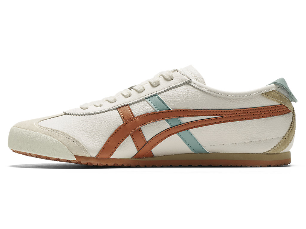 Men's Onitsuka Tiger Mexico 66 Mexico 66 Cream/Piquant Orange | 98156VWIZ