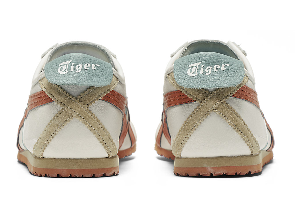 Men's Onitsuka Tiger Mexico 66 Mexico 66 Cream/Piquant Orange | 98156VWIZ