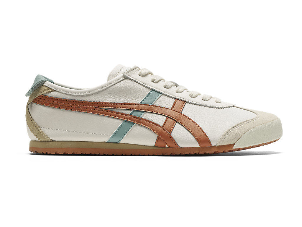 Men\'s Onitsuka Tiger Mexico 66 Mexico 66 Cream/Piquant Orange | 98156VWIZ