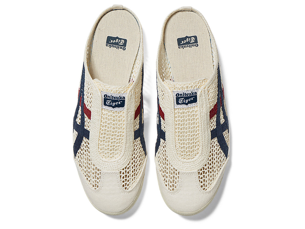 Men's Onitsuka Tiger Mexico 66 Sabot Mexico 66 Cream/Mako Blue | 37912RDWZ