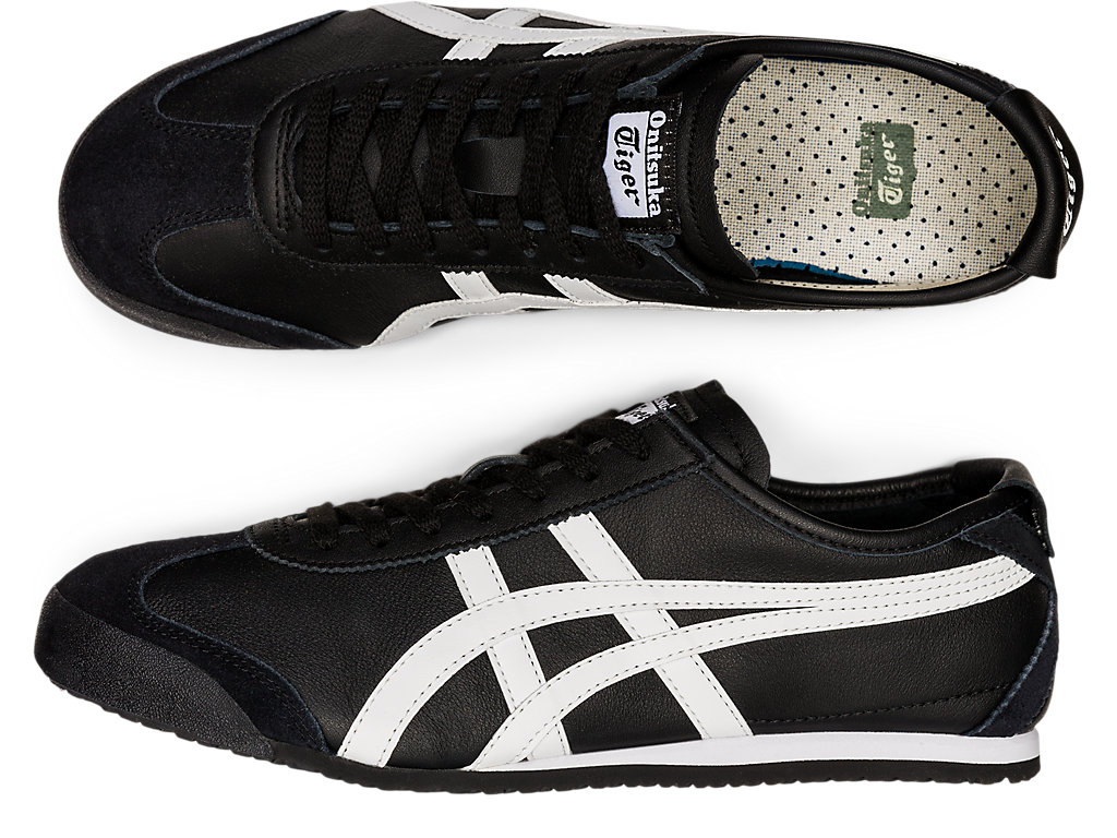 Men's Onitsuka Tiger Mexico 66 Shoes Black/White | 68124BVUJ