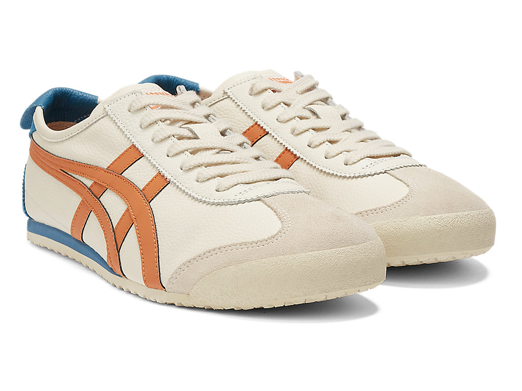 Men's Onitsuka Tiger Mexico 66 Shoes Cream/Rust Orange | 40853TXQI