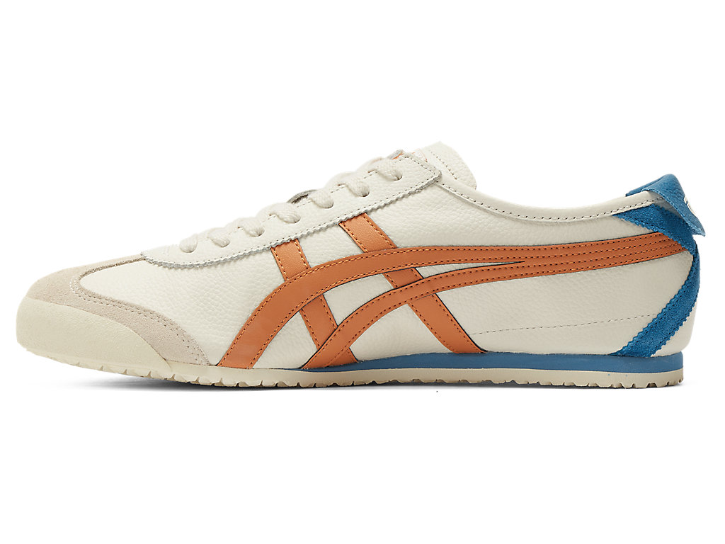 Men's Onitsuka Tiger Mexico 66 Shoes Cream/Rust Orange | 40853TXQI