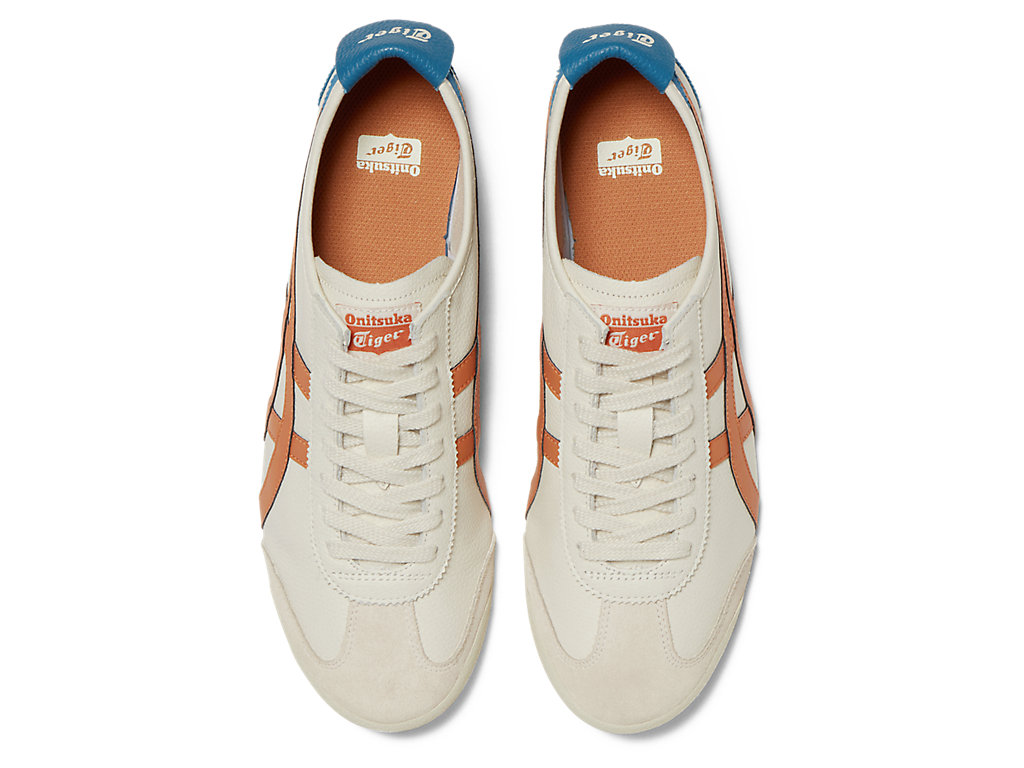 Men's Onitsuka Tiger Mexico 66 Shoes Cream/Rust Orange | 40853TXQI