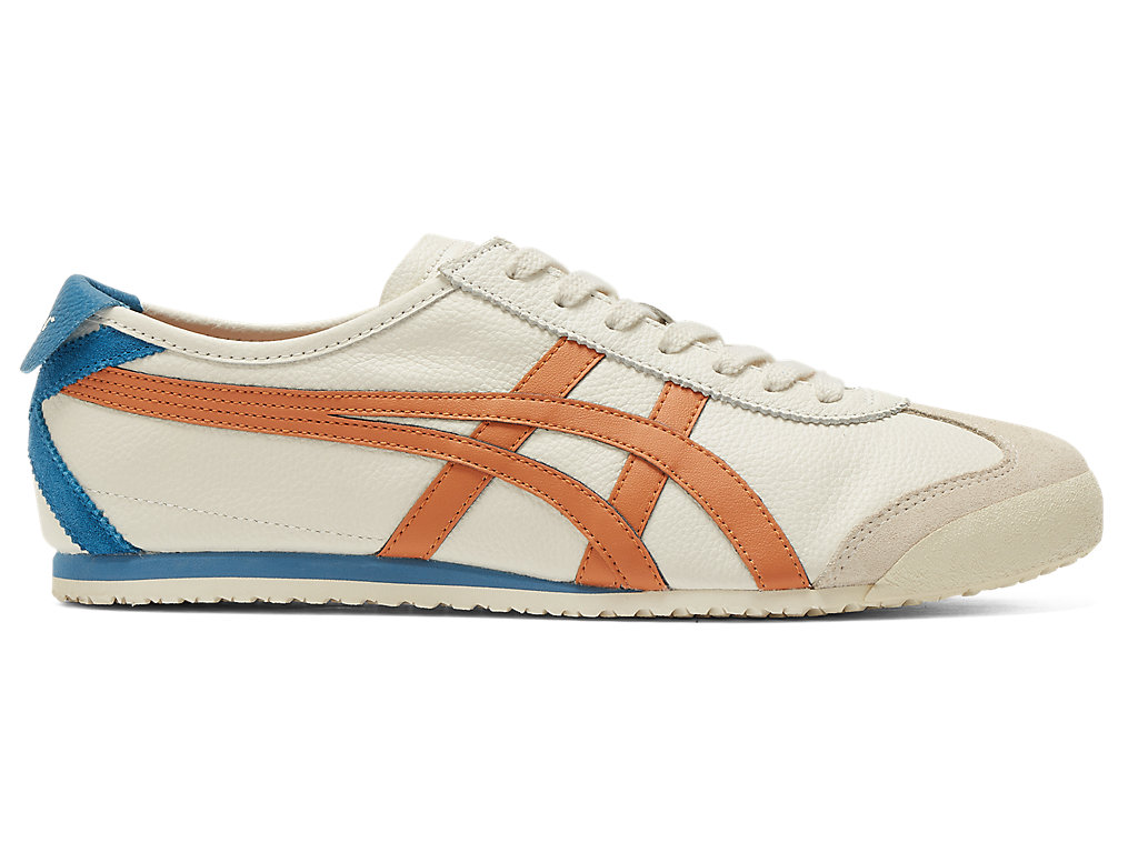 Men\'s Onitsuka Tiger Mexico 66 Shoes Cream/Rust Orange | 40853TXQI