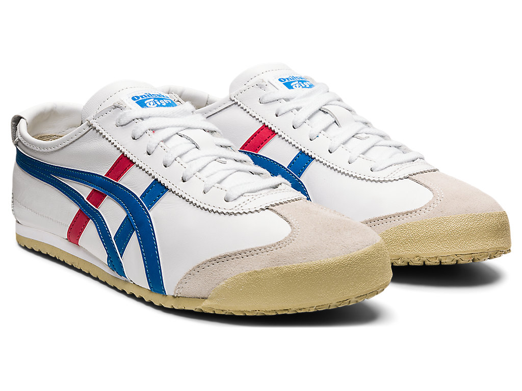 Men's Onitsuka Tiger Mexico 66 Shoes White/Blue | 72485UIYP