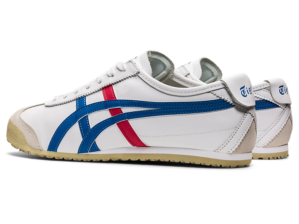 Men's Onitsuka Tiger Mexico 66 Shoes White/Blue | 72485UIYP