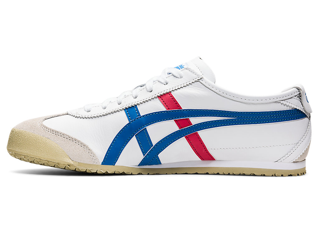 Men's Onitsuka Tiger Mexico 66 Shoes White/Blue | 72485UIYP