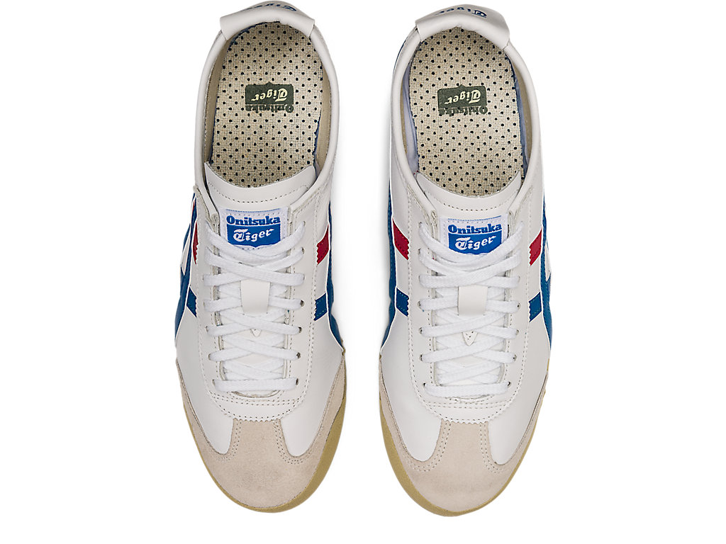 Men's Onitsuka Tiger Mexico 66 Shoes White/Blue | 72485UIYP