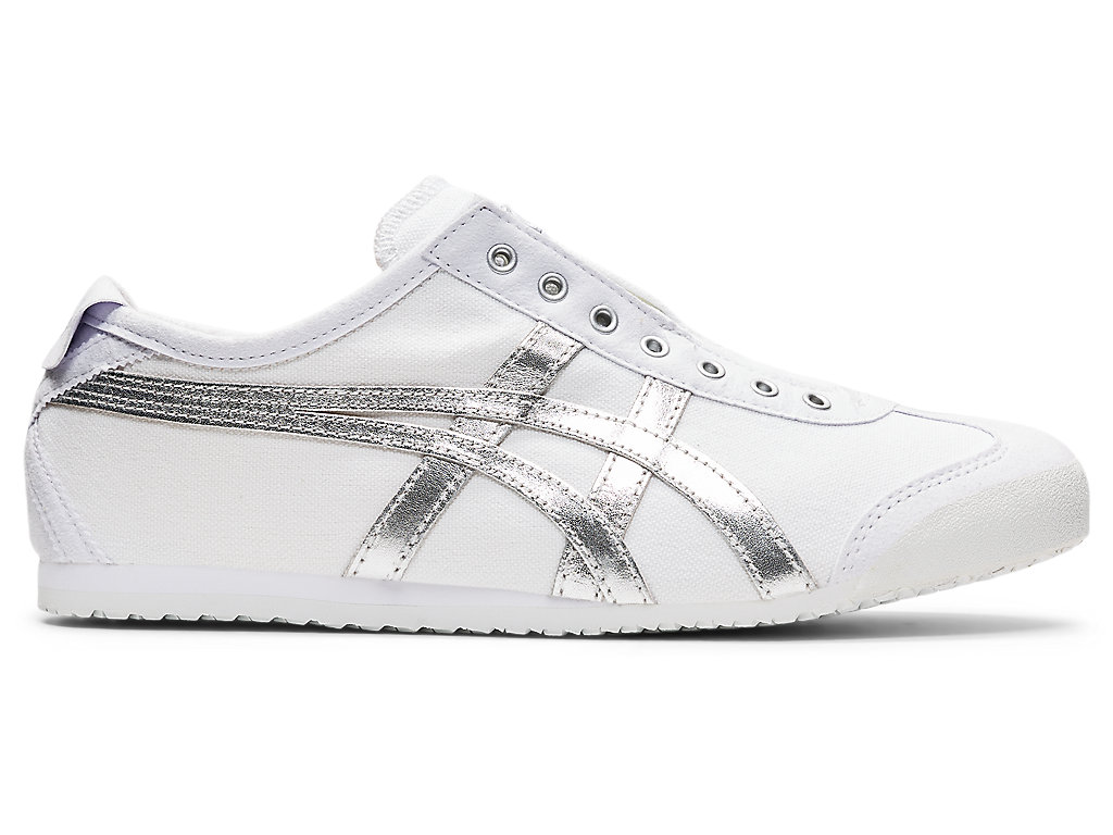 Men\'s Onitsuka Tiger Mexico 66 Slip-on Mexico 66 White/Pure Silver | 09836IOXE