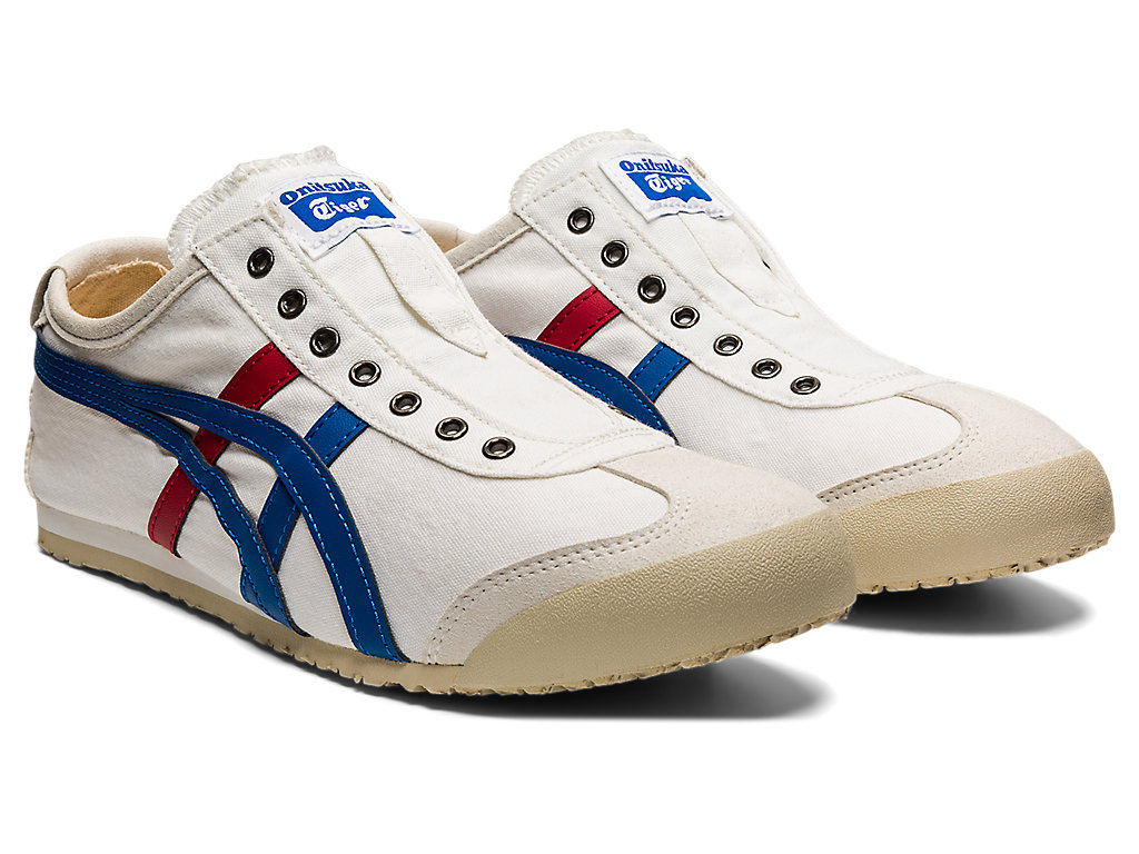 Men's Onitsuka Tiger Mexico 66 Slip-on Mexico 66 White/Tricolor | 15643PGLU