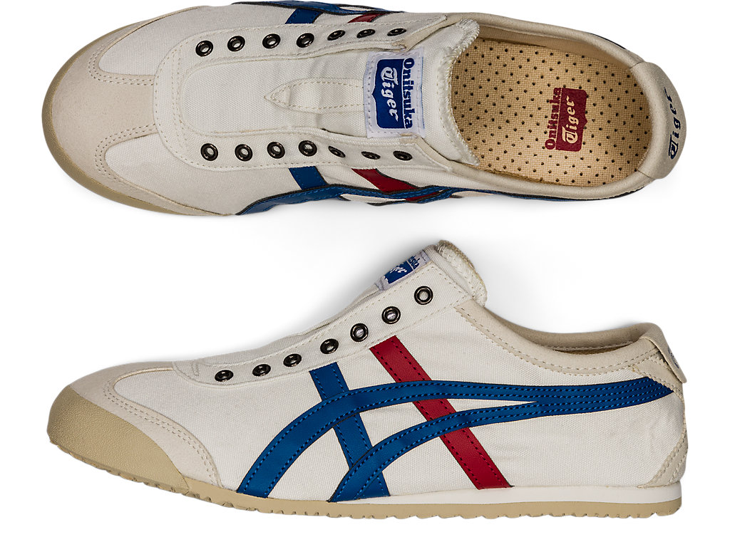 Men's Onitsuka Tiger Mexico 66 Slip-on Mexico 66 White/Tricolor | 15643PGLU