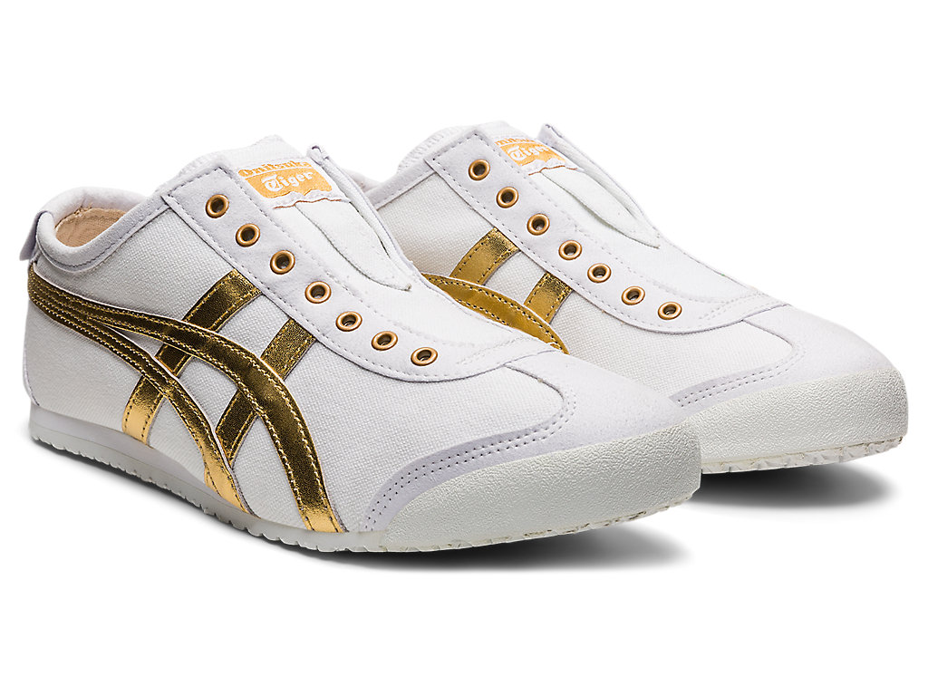 Men's Onitsuka Tiger Mexico 66 Slip-on Mexico 66 White/Pure Gold | 31970TXRM