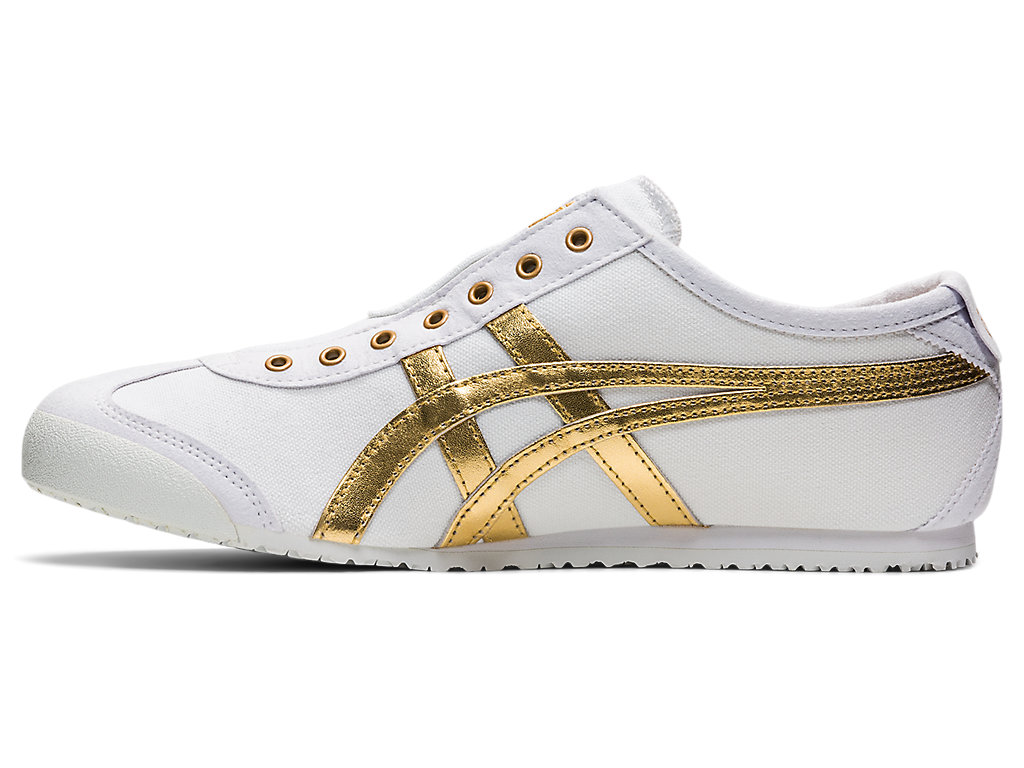 Men's Onitsuka Tiger Mexico 66 Slip-on Mexico 66 White/Pure Gold | 31970TXRM