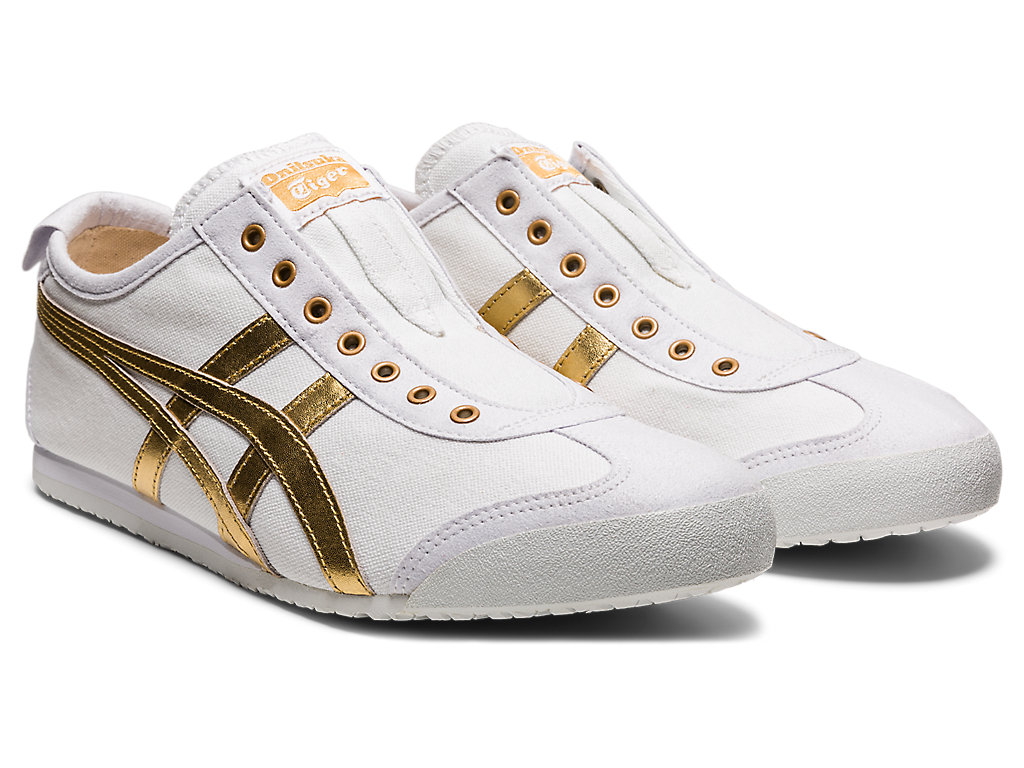 Men's Onitsuka Tiger Mexico 66 Slip-on Mexico 66 White/Pure Gold | 31970TXRM