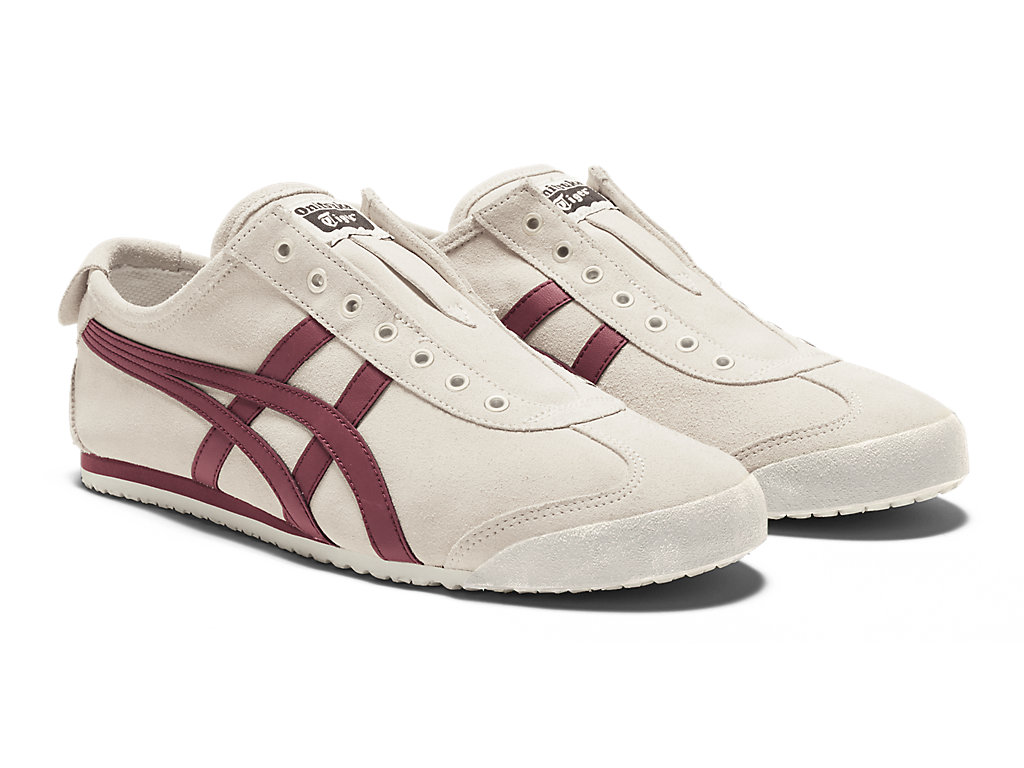 Men's Onitsuka Tiger Mexico 66 Slip-on Mexico 66 Birch/Dark Cherry | 51209JHSF