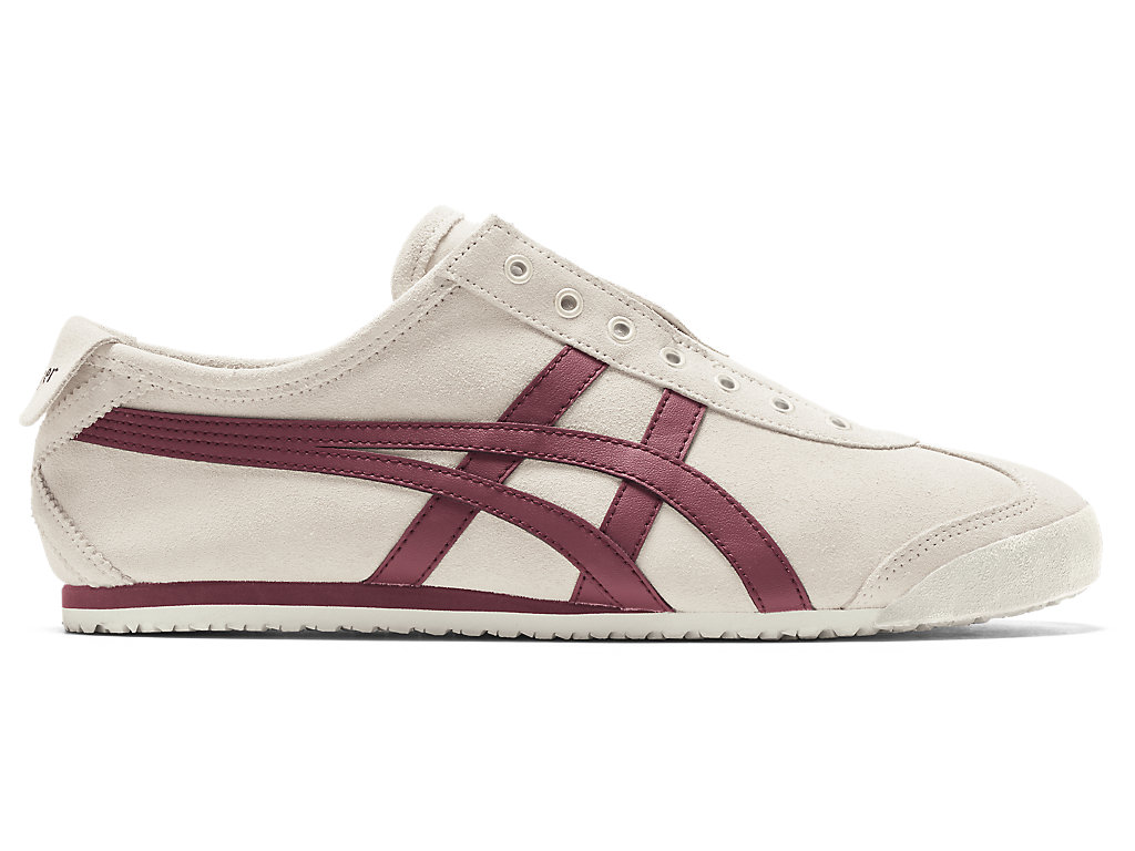 Men\'s Onitsuka Tiger Mexico 66 Slip-on Mexico 66 Birch/Dark Cherry | 51209JHSF