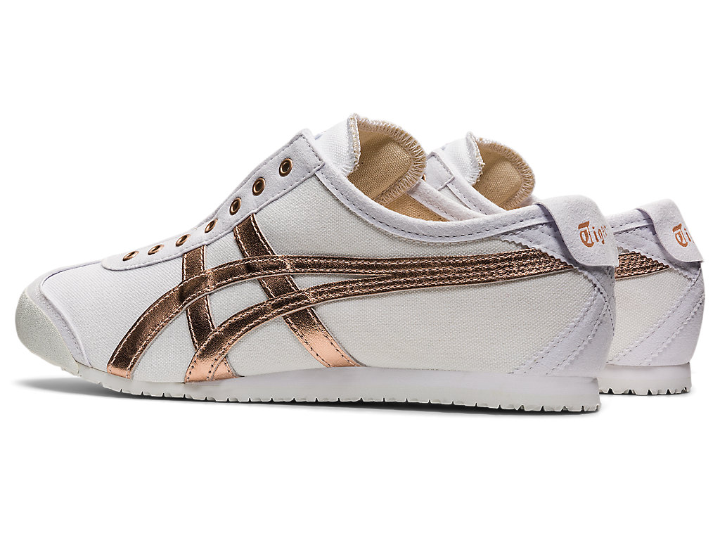 Men's Onitsuka Tiger Mexico 66 Slip-on Mexico 66 White/Rose Gold | 82067PYNF