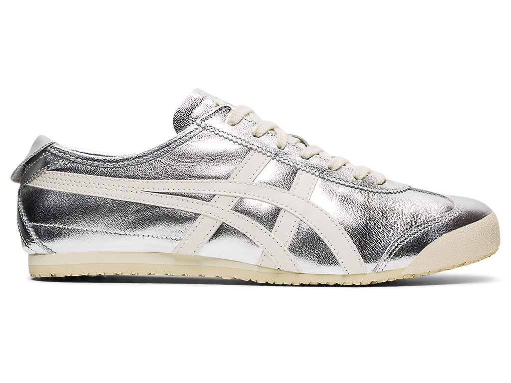 Men\'s Onitsuka Tiger Mexico 66® Mexico 66 Silver/Off White | 37420JWXL