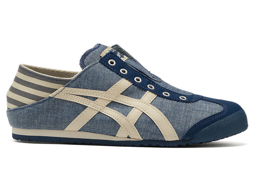 Men\'s Onitsuka Tiger Mexico 66® Paraty Mexico 66 Blue Chambray/Natural | 43670KFDW