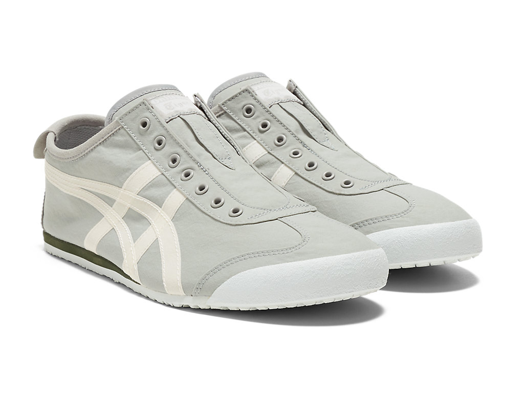 Men's Onitsuka Tiger Mexico 66® Slip-on Mexico 66 Oyster Grey/White | 40258TPUQ