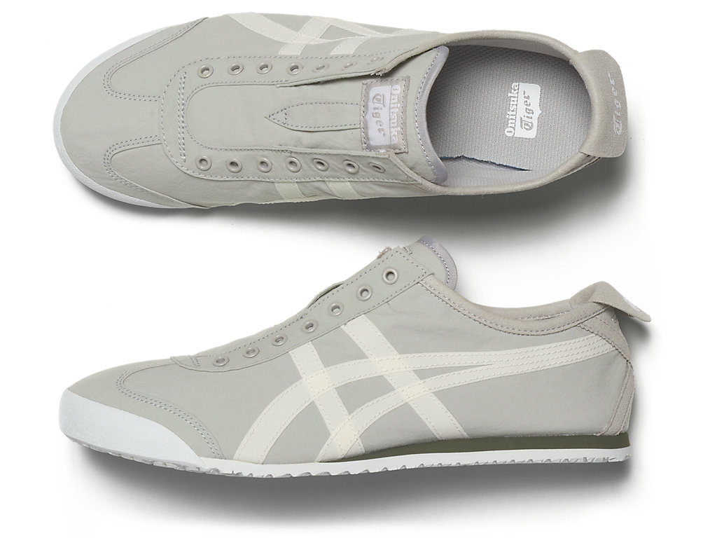 Men's Onitsuka Tiger Mexico 66® Slip-on Mexico 66 Oyster Grey/White | 40258TPUQ