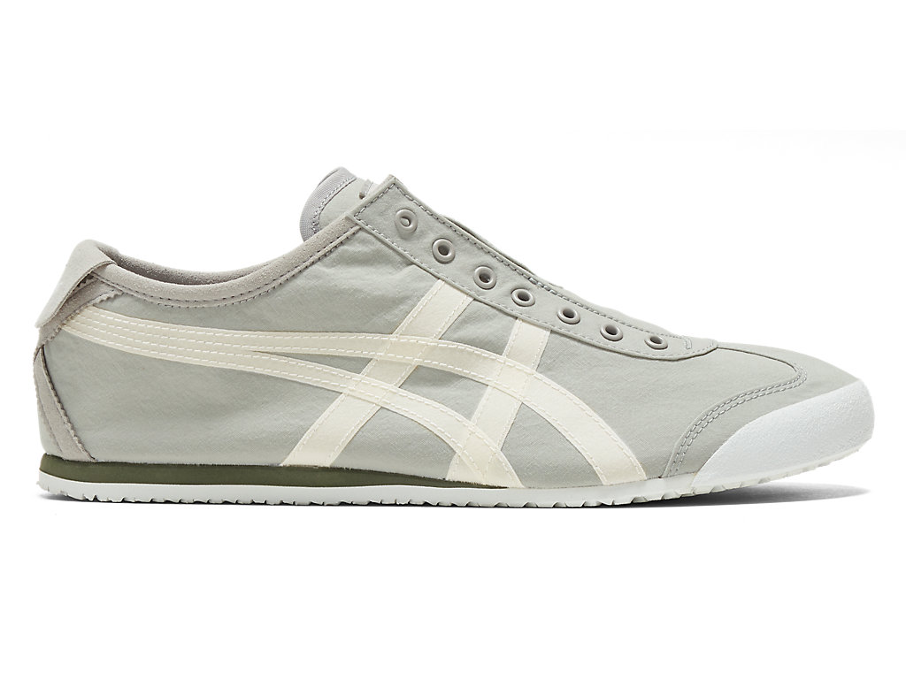 Men\'s Onitsuka Tiger Mexico 66® Slip-on Mexico 66 Oyster Grey/White | 40258TPUQ