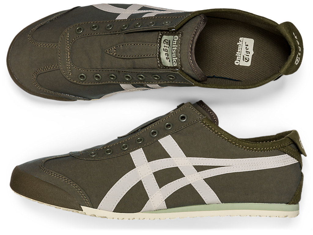 Men's Onitsuka Tiger Mexico 66® Slip-on Mexico 66 Mantle Green/Birch | 45068EXFZ